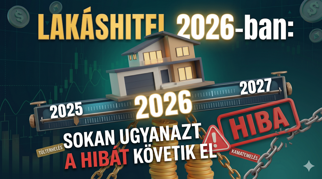 Lakáshitel 2026-ban: sokan ugyanazt a hibát követik el